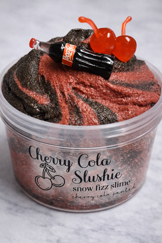 Cherry Cola Slushie Snow Fizz Slime