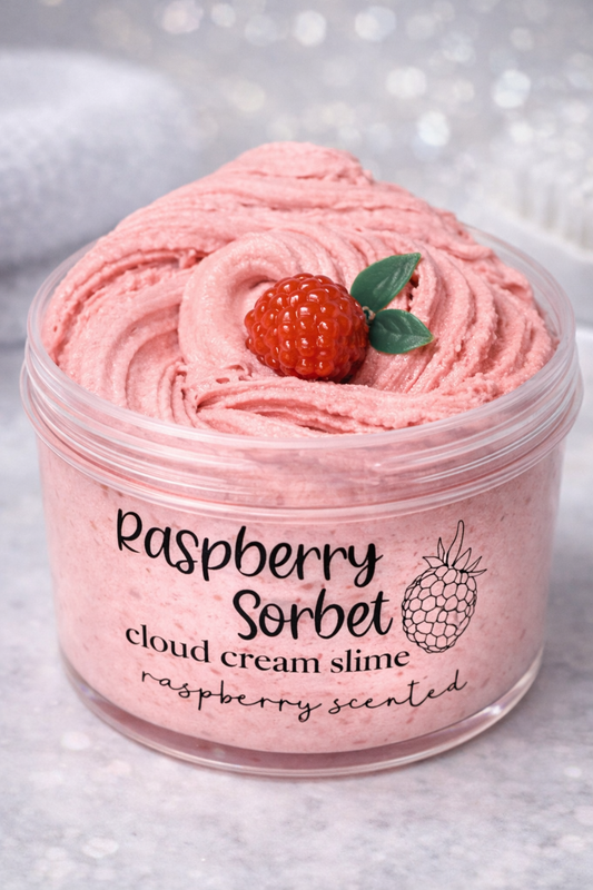 Raspberry Sorbet Cloud Cream Slime